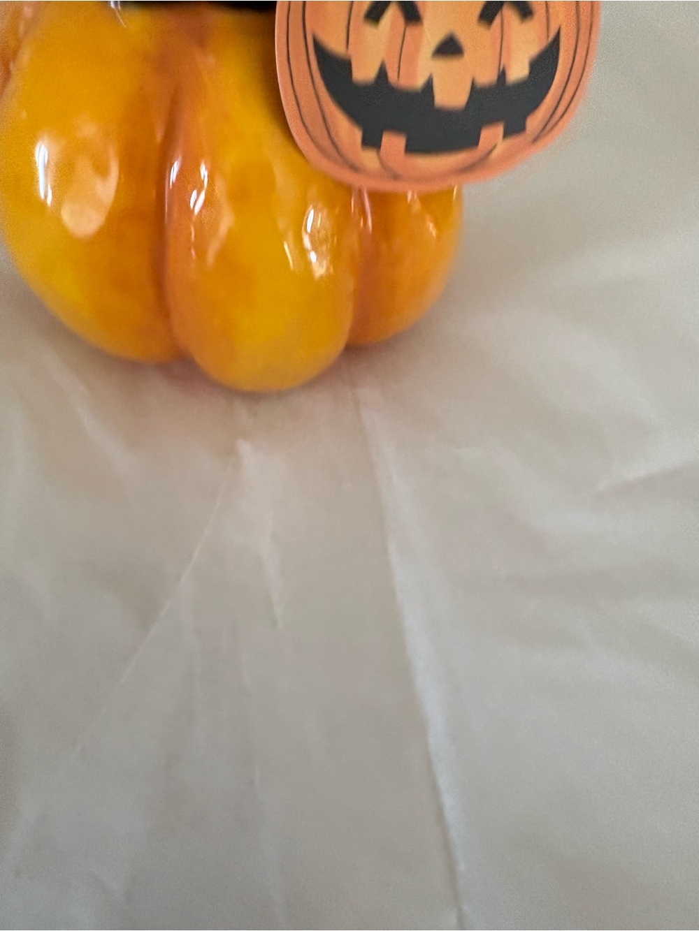 Blue Sky Halloween Black Cat Witch Jack O Lantern Pumpkin Figurine 8" Decor New - Picture 7 of 11